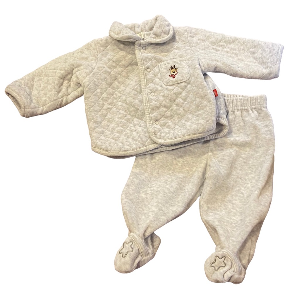 Size 3-6M First Moments Layette Holiday Christmas Baby Outfit